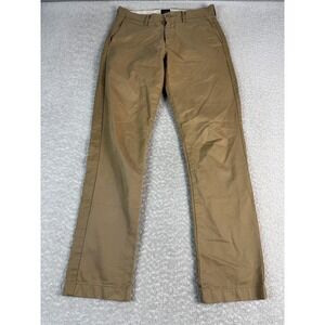 J Crew Broken In Urban Slim Pants Mens 31x32 Beige Khaki Chino Twill Casual